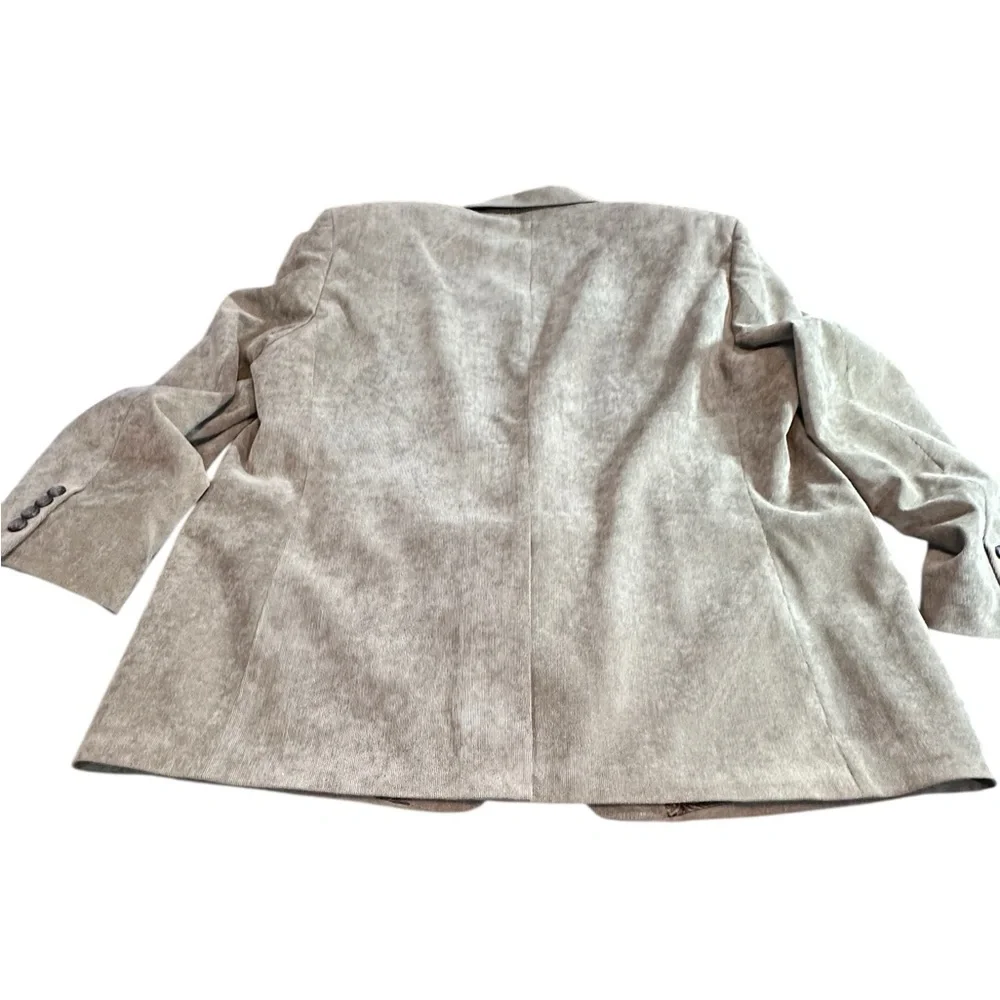 Lauren Ralph Lauren Men’s Corduroy Blazer Beige Paisley Lined 50R‎ Sport Coat